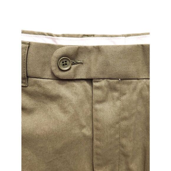 Peter Christian pants men's 32x28* measured green Flat Front Slacks 100% cotton - Picture 8 of 10